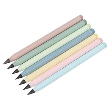Imagem de aqxreight 7 Conjuntos de Lápis Sem Tinta Cores Brilhantes Lápis Eterno Com Capa de Caneta de Borracha para Alunos Professores Escrita Pintura e Alunos Etc Sem TintaEterno