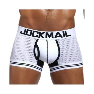 Imagem de Cuecas Boxer De Algodão Para Homens Com Pouch Em U, Roupa Íntima Sexy,