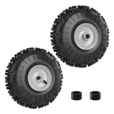 Imagem de MAYITOP Rodas de soprador de neve 934-04282B compatíveis com lançador de neve M-td 25,4 cm (pacote com 2)