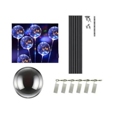 Imagem de Balões LED Transparentes Luminosos Pacote Com 6 Para Casamentos Aniver