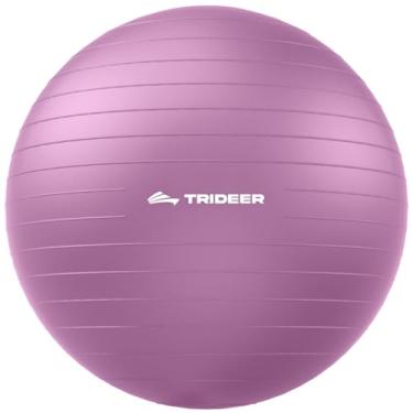 Imagem de Trideer Bola de exercício para ioga, pilates e fitness – Equipamento de bola de estabilidade para academia em casa e cadeira de escritório, acessórios de treinamento de núcleo e equilíbrio