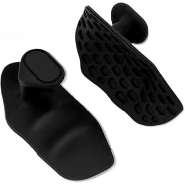 Imagem de Unissex Original Apertos De Levantamento De Peso Ginásio Para Proteção Palma Da Mão Exercício Sem Dedos(1 Pares Preto)