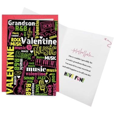 Imagem de Leinessy Cartão engraçado de dia dos namorados para neto, cartão musical de dia dos namorados de avó e vovô, você marcha para sua própria batida