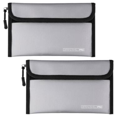 Imagem de Bolsa de documentos à prova d'água à prova de fogo, 6 camadas de materiais com isolamento térmico, à prova de fogo 4000F, adequada para proteger e armazenar arquivos importantes, tablets e telefones