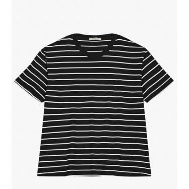 Imagem de Blusa Feminina Plus Size Gola Redonda Secret Glam Preto, Plus G4, Pret