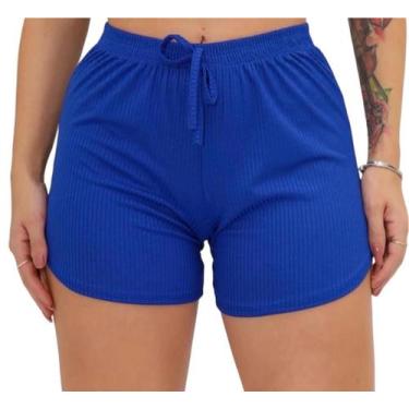 Imagem de Shorts feminino individual malha canelada conforto para o seu dia qual