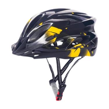 Imagem de Vaveren Capacete para adultos, capacete de ciclismo com acolchoamento interno, a impactos, capacetes de bicicleta para homens e mulheres, para, Amarelo