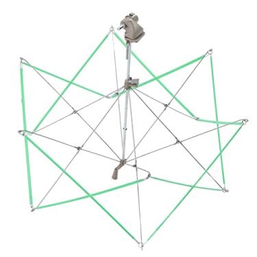 Imagem de Guarda-chuva Swift de fios Plástico de aço inoxidável Swift Fácil fixação Fácil operação Fácil ajuste para enrolar o fio em bolas Adequado para Knitters Crafters 43 cm 16,93 pol.