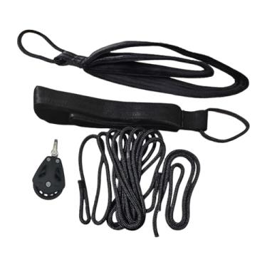 Imagem de oshhni Cordas de Pilates Reformer de 5,2 m e 1 m, com polia de nylon e alças duplas para uso em estúdio, academia, casa, ioga equilíbrio, Style D