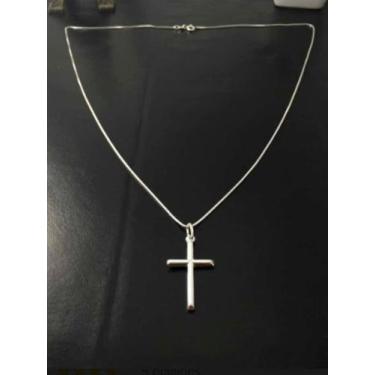 Imagem de Corrente Veneziana 40 Cm C/ Cruz Prata Legítima 925 - Lojas La&Amp;Ny,