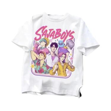 Imagem de Camiseta Infantil De Manga Curta Kpop Demon Hunters, Design De Tigre H