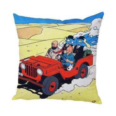 Imagem de Capa De Almofada De Pelúcia Com Estampa De Pug Infantil 45x45cm Para D