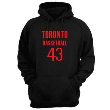 Imagem de Blusa Moletom Capuz Basquete Toronto Basketball número 43 - Loja Click