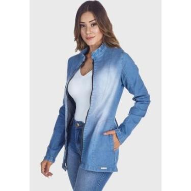 Imagem de Jaqueta Jeans HNO Jeans Parka Azul-Feminino