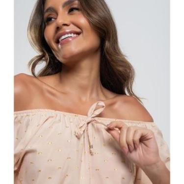Imagem de Cropped Ciganinha Viscose Com Lurex Salvatore Fashion-Feminino
