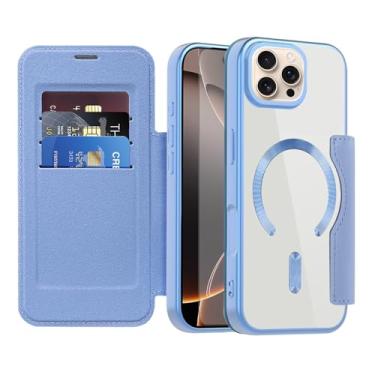 Imagem de Asuwish Capa de telefone para iPhone 16 Pro 6,3 polegadas capa carteira magnética com protetor de tela de vidro temperado flip porta-cartão de crédito bloqueio RFID acessórios para celular i Phone16