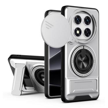 Imagem de SORAKA Capa para Xiaomi Poco X7 5G com suporte,proteção de lente com janela e capa dupla de PC e TPU compatível com suporte magnético para carro