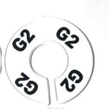 Imagem de Separador Para Cabide, Transparente Letras - Central