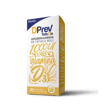 Imagem de Vitamina D Colecalciferol DPrev Todo Dia 1000UI C/30 caps.