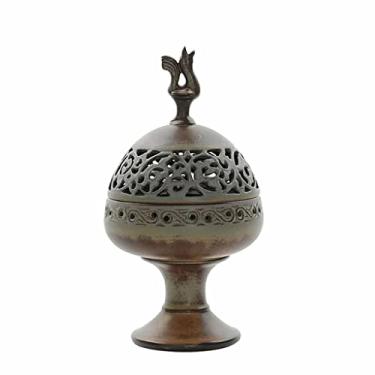 Imagem de Queimador de incenso de cerâmica queimador de incenso doméstico incenso budista queimador de incenso de sândalo zen interno (D 20,5 cm)