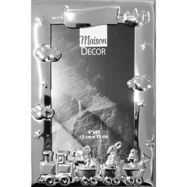 Imagem de Porta retrato infantil trem 10x15 cm - Niazitex, Única