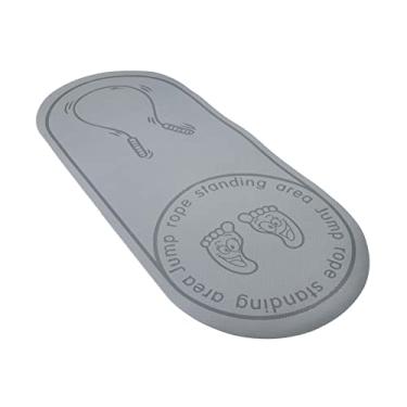 Imagem de Tapete de salto de corda não interno Absorção de choque Almofada de fitness Tapete de ioga para Turnhalle/549 (Cor: Cinza)