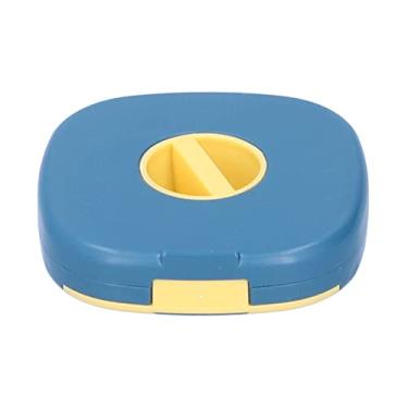 Imagem de Enrolador de cabo portátil, enrolador de fio giratório, organizador de armazenamento para escritório doméstico, material pp azul amarelo 6.9x1.5cm 25g