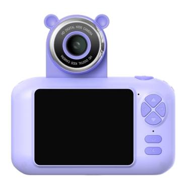 Imagem de Vroomoto Câmera Infantil, Câmera de Estudante de Alta Definição 1080P Com Lente Giratória 180 ° Digital Tela 2,4 Polegadas para Meninos e Meninas, Vem Com um Lindo (Roxa)