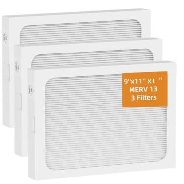 Imagem de Foglapius 3 pacotes, 9 x 11 x 1 MERV 13 filtro de desumidificador de substituição compatível com modelos de desumidificador Santa Fe Compact70, Ultra70, Element, Compact2, UA 65H