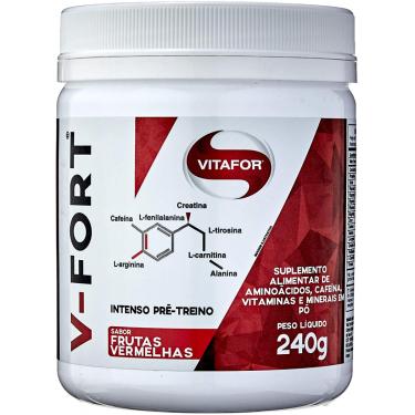Imagem de V-Fort Pré Treino com Creatina Limão Vitafor 240g
