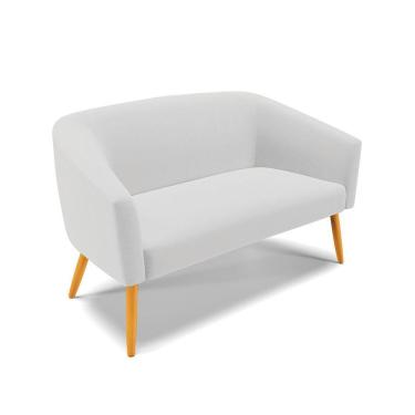 Imagem de Namoradeira 02 Lugares Pés Palito Castanho A05 Cinza