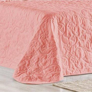 Imagem de Cobre Leito Queen Bouti Mavie Floral 180 Fios 3 Peças - Goiaba