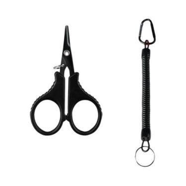 Imagem de Conjunto De Tesoura E Alicate De Pesca Em Aço Inoxidável Revestido De 