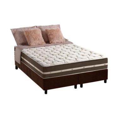 Imagem de Cama Box Queen + Colchão Molas Anjos Classic Brown