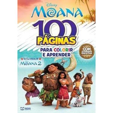 Imagem de 100 Paginas para Colorir Disney: Moana 2 - BICHO ESPERTO DISTRIBUIDORA
