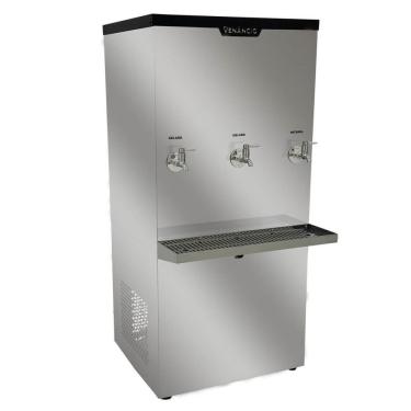 Imagem de Bebedouro Industrial Refrigerado Venâncio Bi100 Inox 100 Litros 110V 60hz 3 Torneiras Geladas 50688