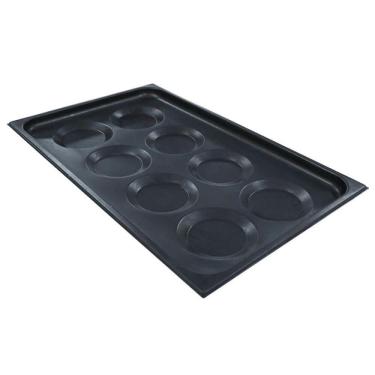 Imagem de Bandeja Venâncio Chapa De Aço Carbono Antiaderente C- 8 Cavidades Para Ovos Forno Combi...