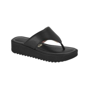 Imagem de Tamanco Chinelo Vizzano Feminino Flatform Conforto Tamanho:37Cor:Preto