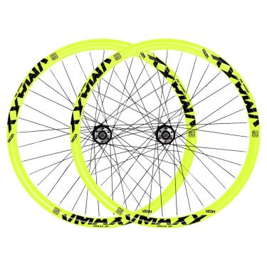 Imagem de Par Roda Aro 26 Vzan Vmaxx Neon Para Freio a Disco Cubo Rosca