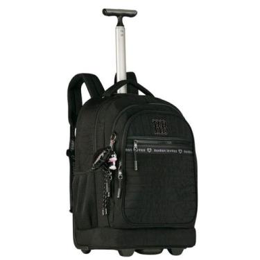 Imagem de Mochila Rebecca Bonbon De Rodinhas Juvenil Escolar Preta