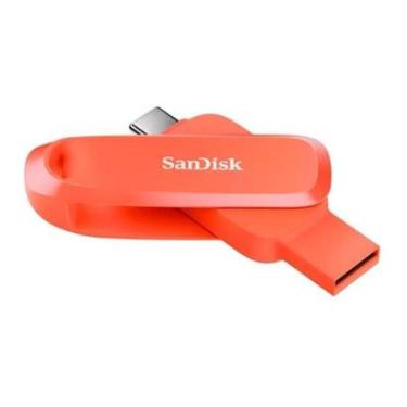 Imagem de Pen Drive SanDisk 256GB, Tipo C e Tipo A, Laranja - SDDDC6-256G-G46NO-Unissex
