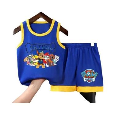 Imagem de Conjunto De 2 Peças De Shorts E Colete De Basquete Com Estampa De Dese