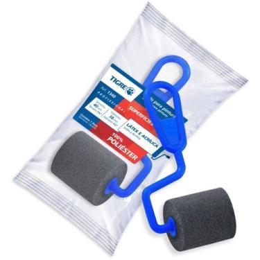 Imagem de Rolo de Pintura Espuma - Poliester - Cinza - 4 Cm  Pinceis Tigre