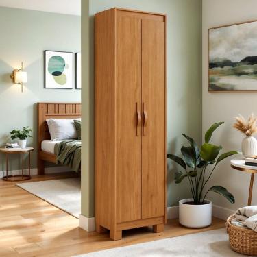 Imagem de Armário Sapateira Multiuso com 5 Prateleiras Puxador Softfeel e Pés Bliss Amendo Clean