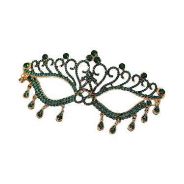 Imagem de Máscara De Noiva Com Cristais E Franjas Para Mulheres, Acessórios Para