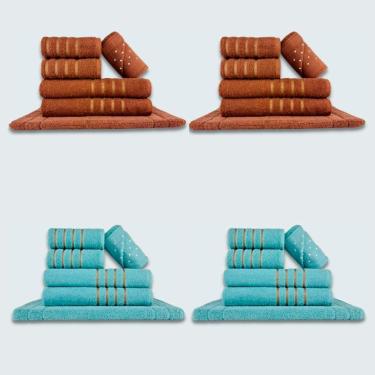 Imagem de Jogo De Toalhas 24 P?s Cole??o Montreal 100% Algod?o Mr+vd