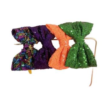 Imagem de Laços De Cabelo Com Lantejoulas De 5 Polegadas Para Meninas, Pacote Co