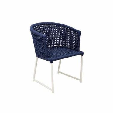 Imagem de Cadeira Poltrona de Alumínio E Corda Náutica Jardim Varanda - Sarah Mó