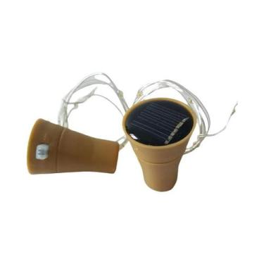 Imagem de Luzes De Cordão LED Solares À Prova d'Água Para Exterior, Em Formato D