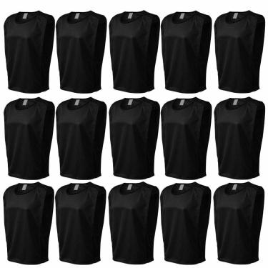 Imagem de KIT COLETE 15 PÇS TREINO FUTEBOL TRB LISO TECIDO EM POLIÉSTER-Masculino